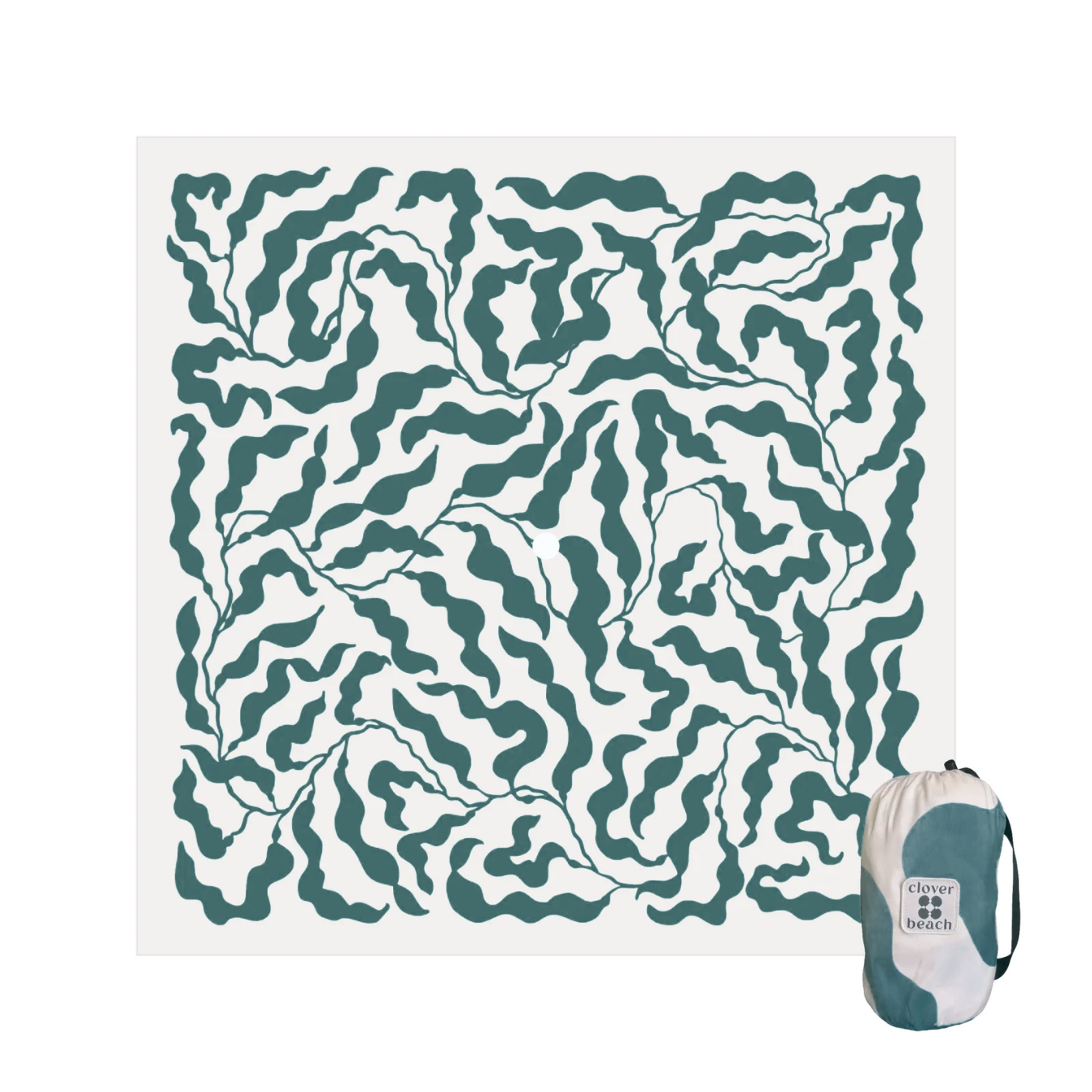 Sundayz Beach Mat in Lagoon – turquoise oversized beach mat on South African sand
