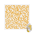 Sundayz Beach Mat in Fynbos – golden yellow oversized beach mat on South African sand