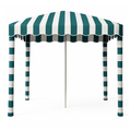 Sundayz Cabana in Lagoon – turquoise beach cabana set up on South African beach providing shade for the whole family